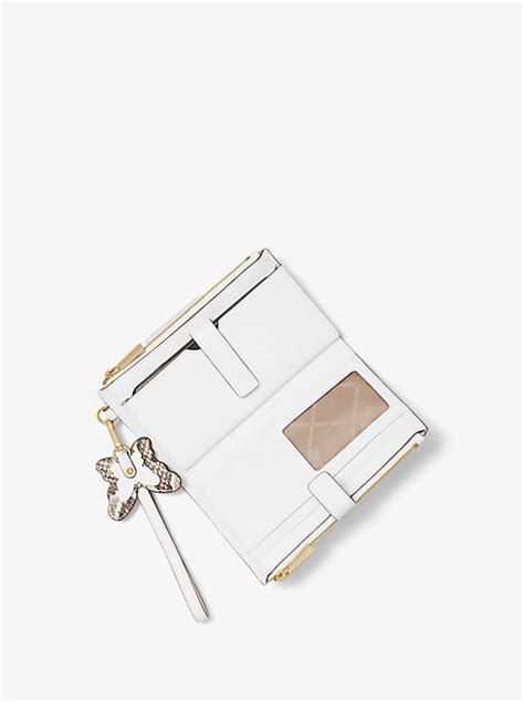 michael kors adele butterfly embellished leather smartphone wallet 168 mrsp|Adele Butterfly Embellished Leather Smartphone Wallet .